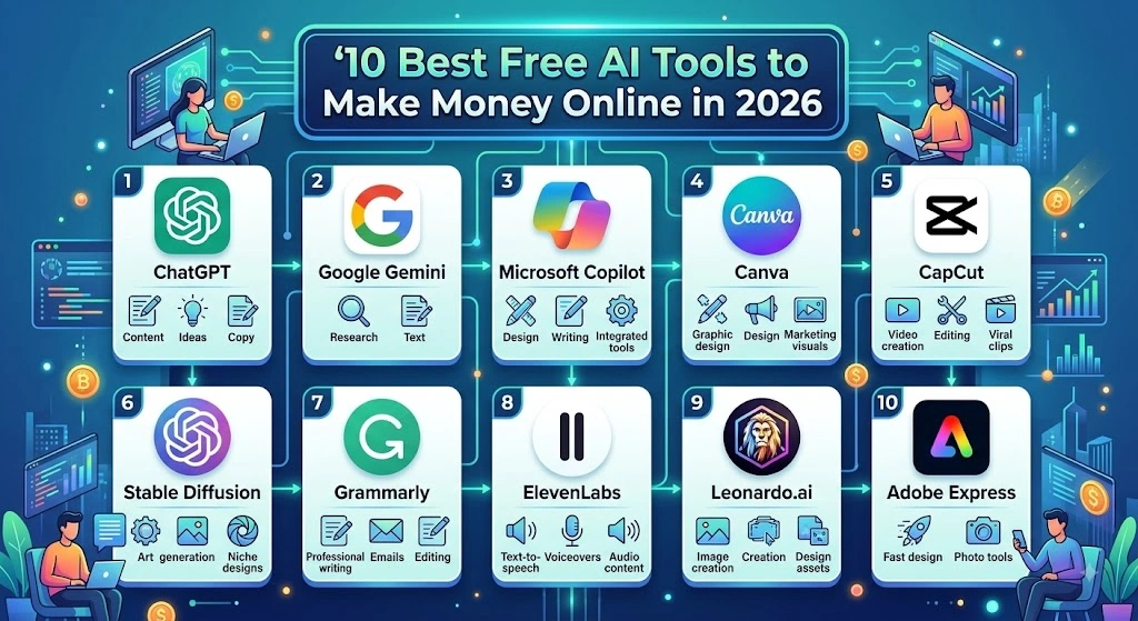 Best Free AI Tools to Make Money Online